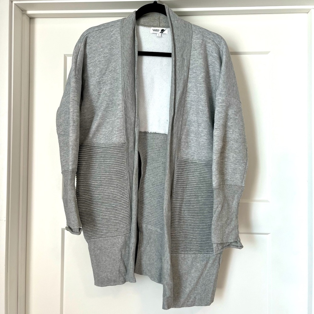 Open cardigan, grey